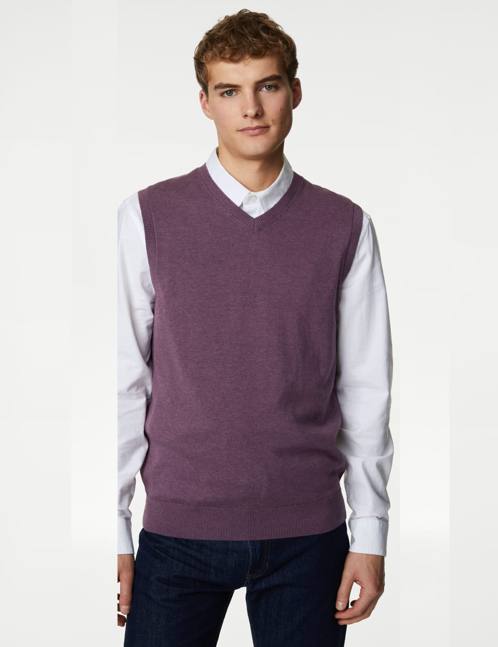 Pure Cotton Sleeveless Jumper image 1