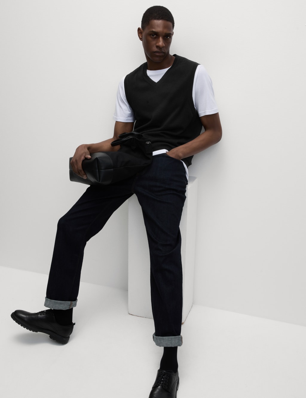 Pure Cotton Sleeveless Jumper image 3