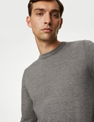 Pure Cotton Crew Neck Jumper