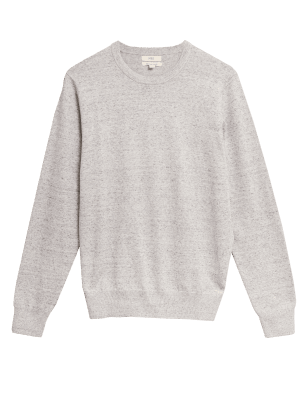 

M&S Collection Jersey 100% algodón con escote cerradoMens - Light Grey, Light Grey