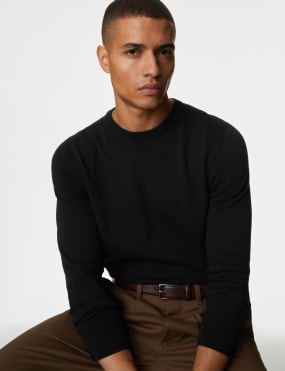 Mens smart deals black jumper