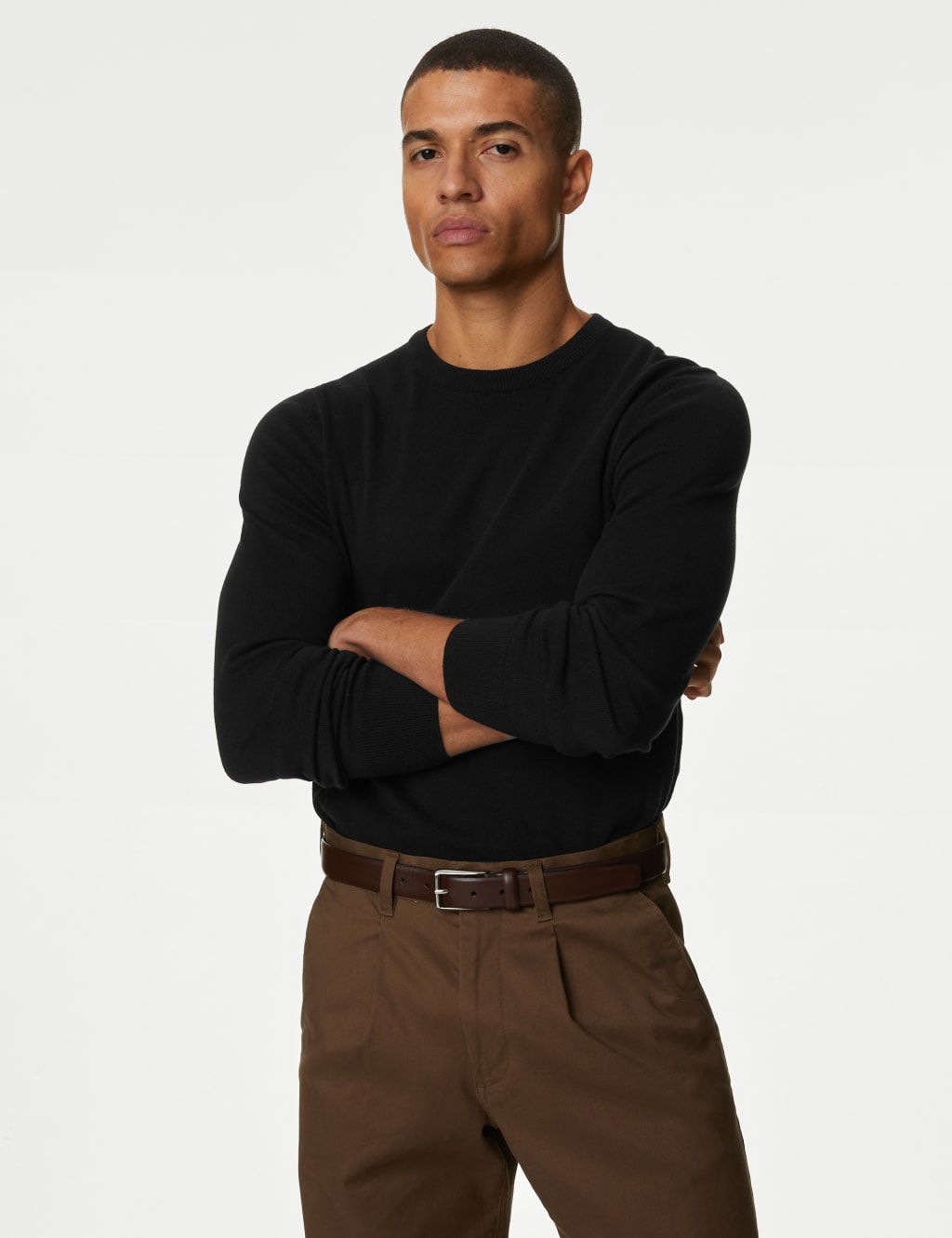 Pure Cotton Crew Neck Jumper image 4