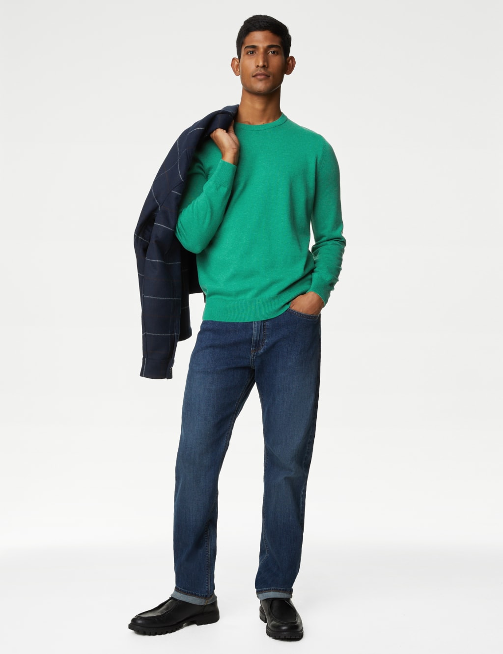 Pure Cotton Crew Neck Jumper image 1