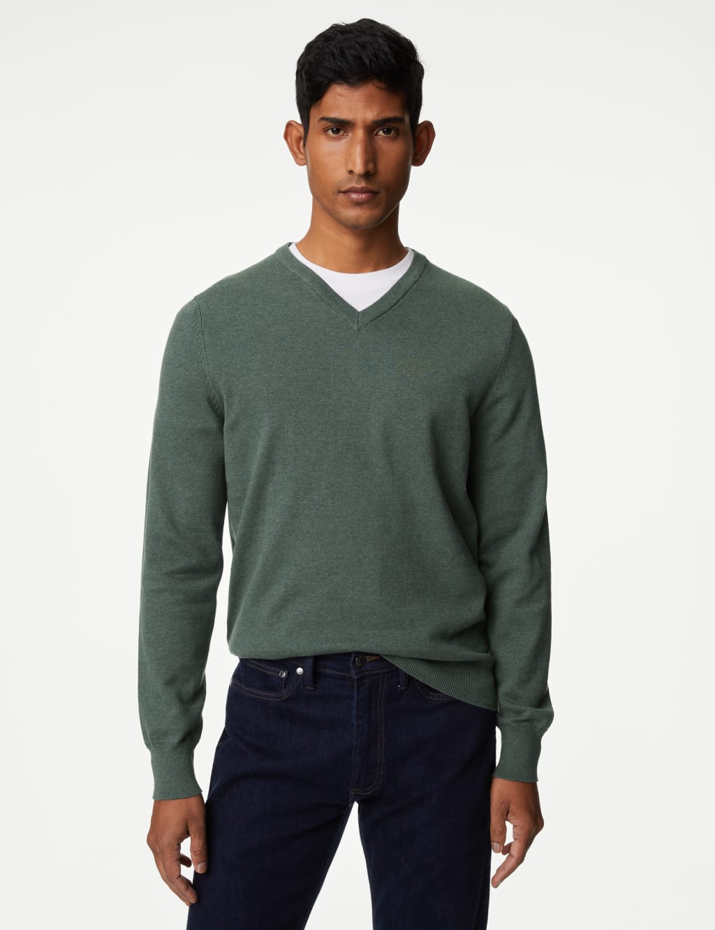 Mens v neck jumpers at m&s shop