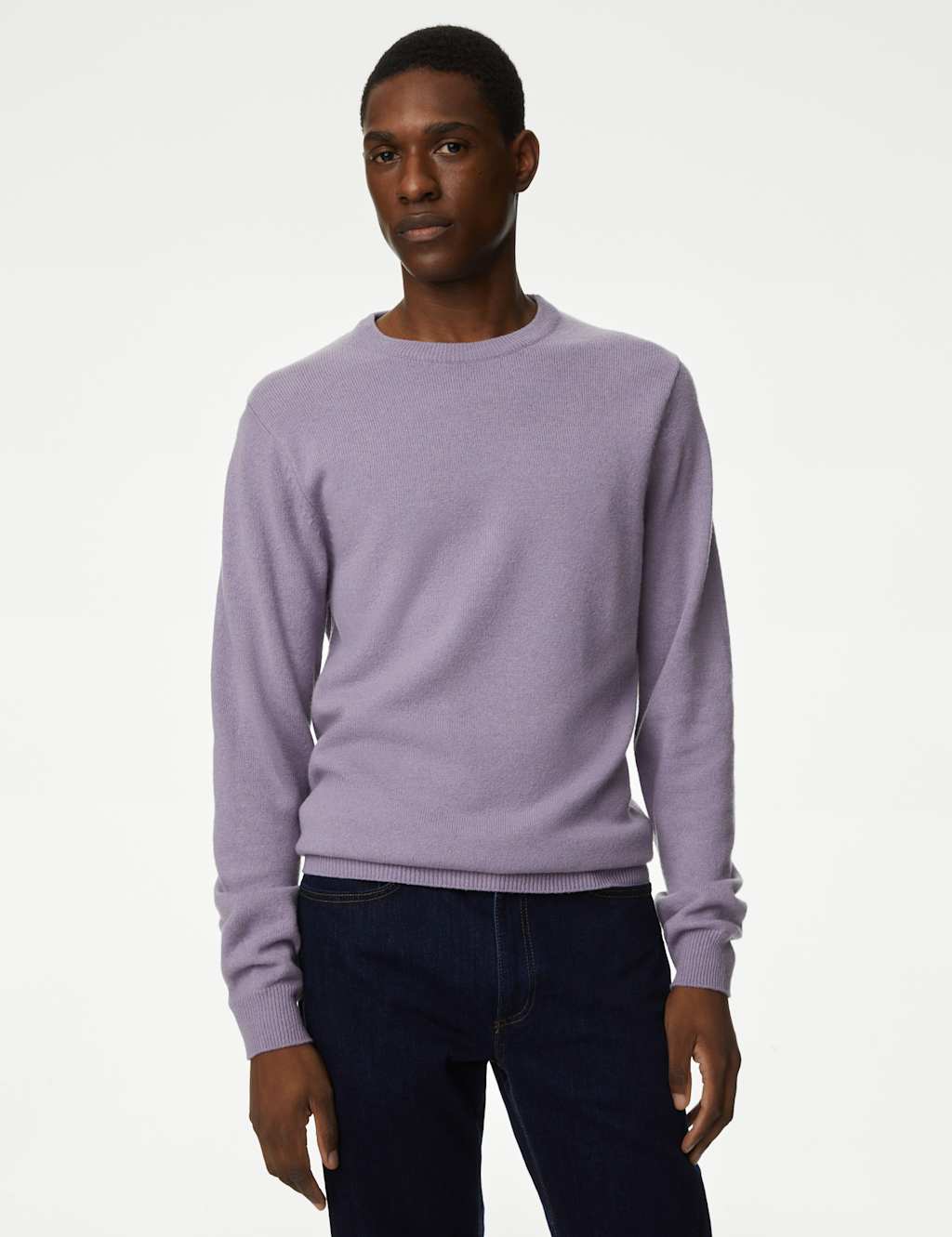 Pure Extra Fine Lambswool Crew Neck Jumper image 4