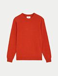 Sweter z okrągłym dekoltem ze 100% wełny owczej Extra Fine