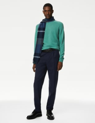 

M&S Collection Jersey 100% lana lambswool extrafina con escote cerradoMens - Fresh Green, Fresh Green