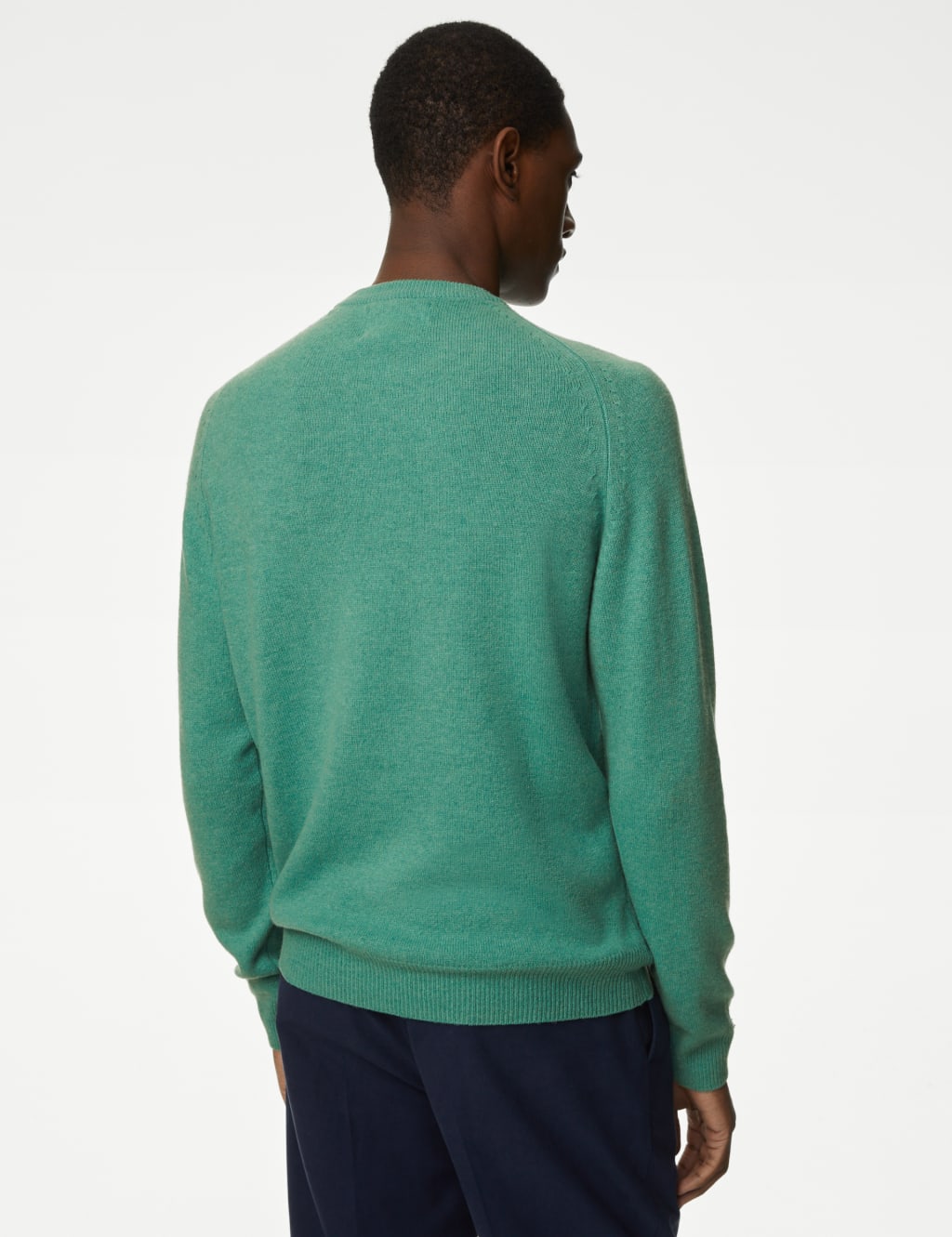 Pure Extra Fine Lambswool Crew Neck Jumper image 5