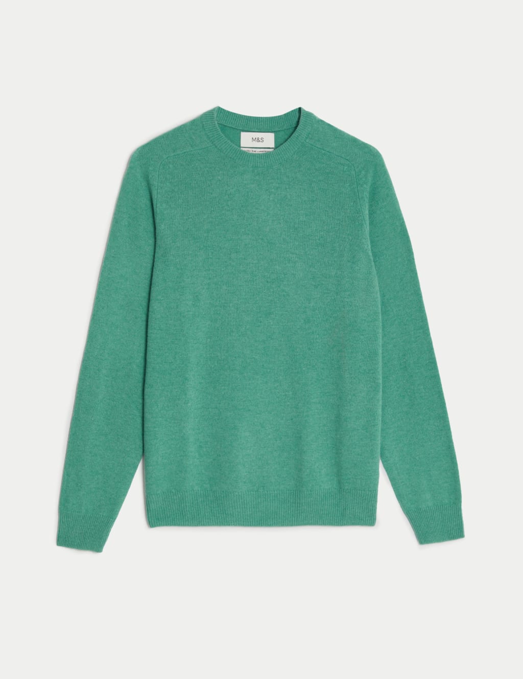Pure Extra Fine Lambswool Crew Neck Jumper image 2