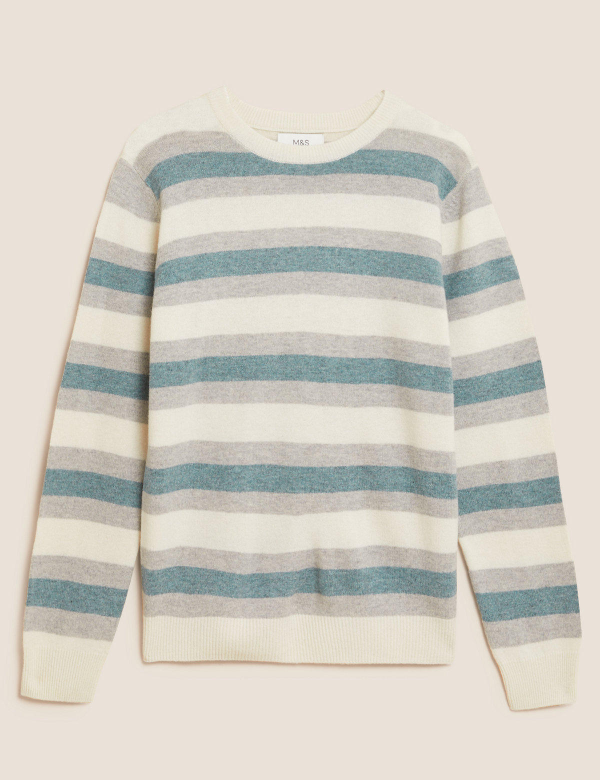Pure Extra Fine Lambswool Striped Jumper