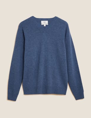 Pure Extra Fine Lambswool V-Neck Jumper M&S US, 53% OFF