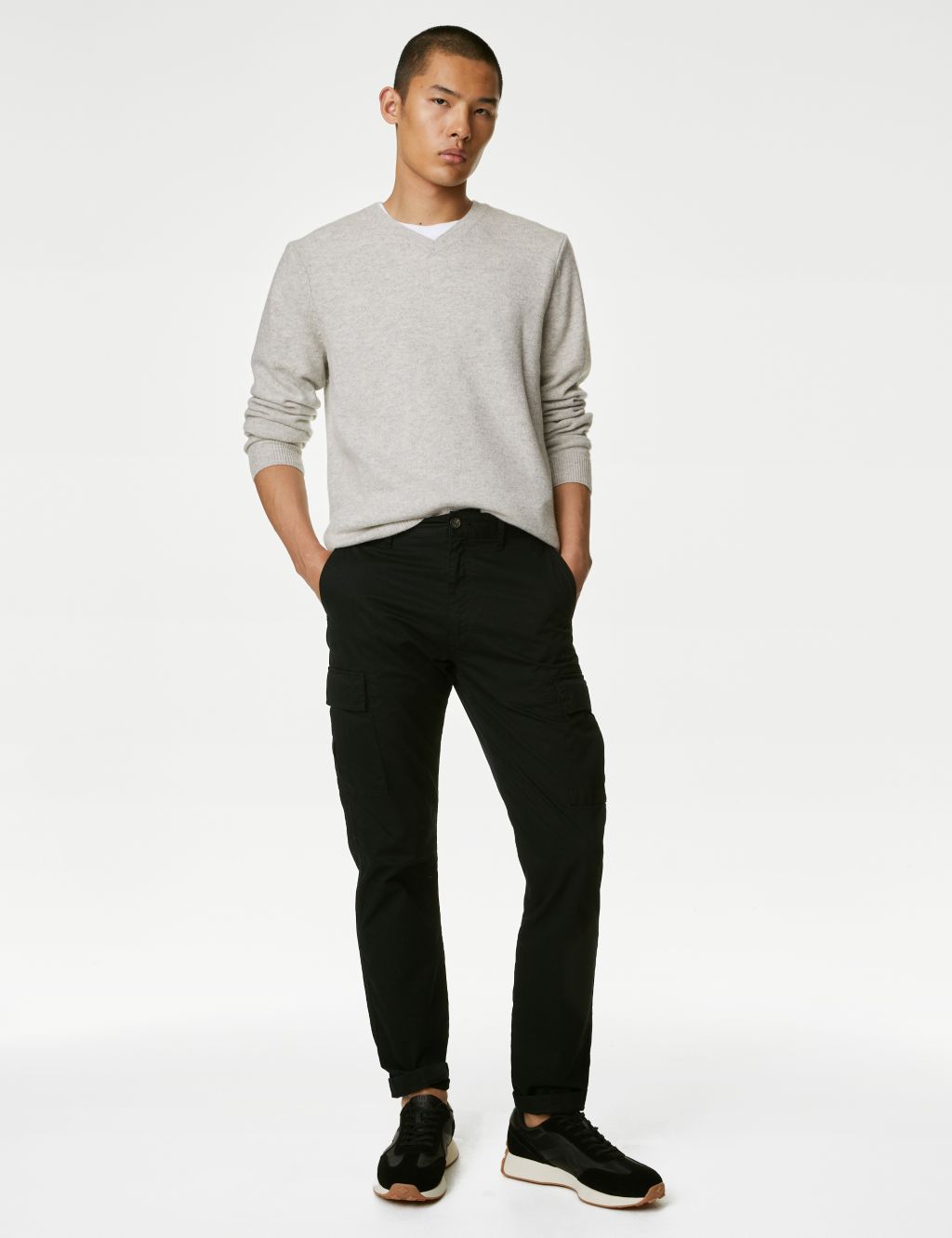 Pure Extra Fine Lambswool V-Neck Jumper image 3