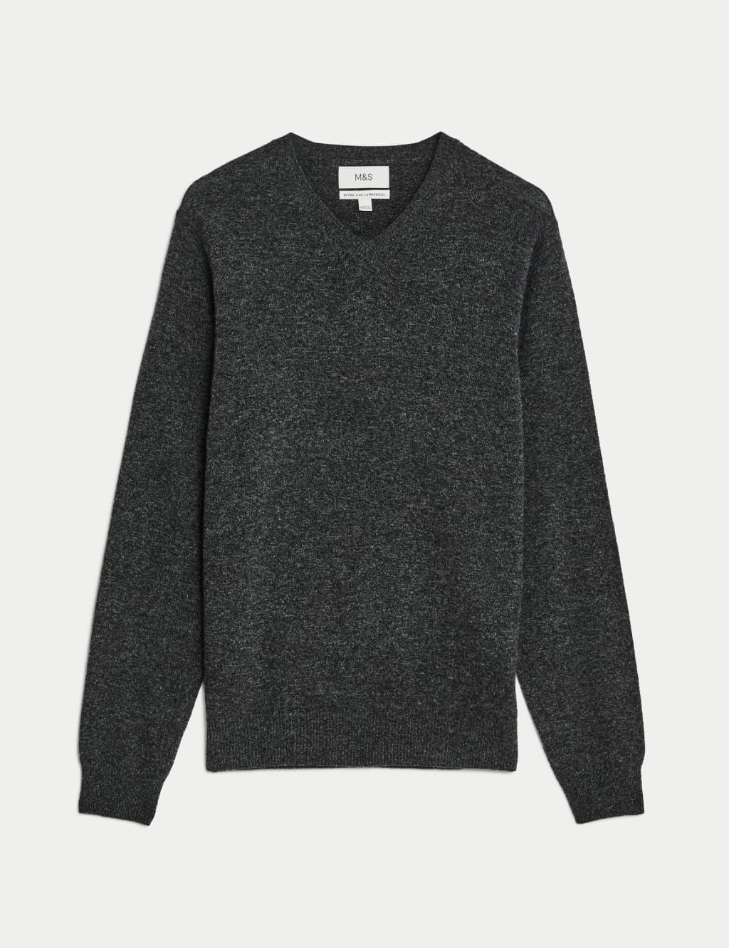 Pure Extra Fine Lambswool V-Neck Jumper image 2