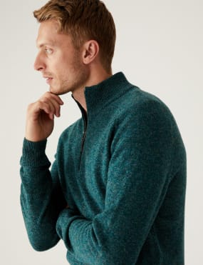 M&s mens best sale lambswool sweaters