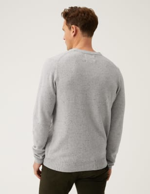 Pure Lambswool Cable Knit Crew Neck Jumper