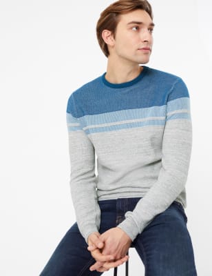 m&s mens crew neck jumpers