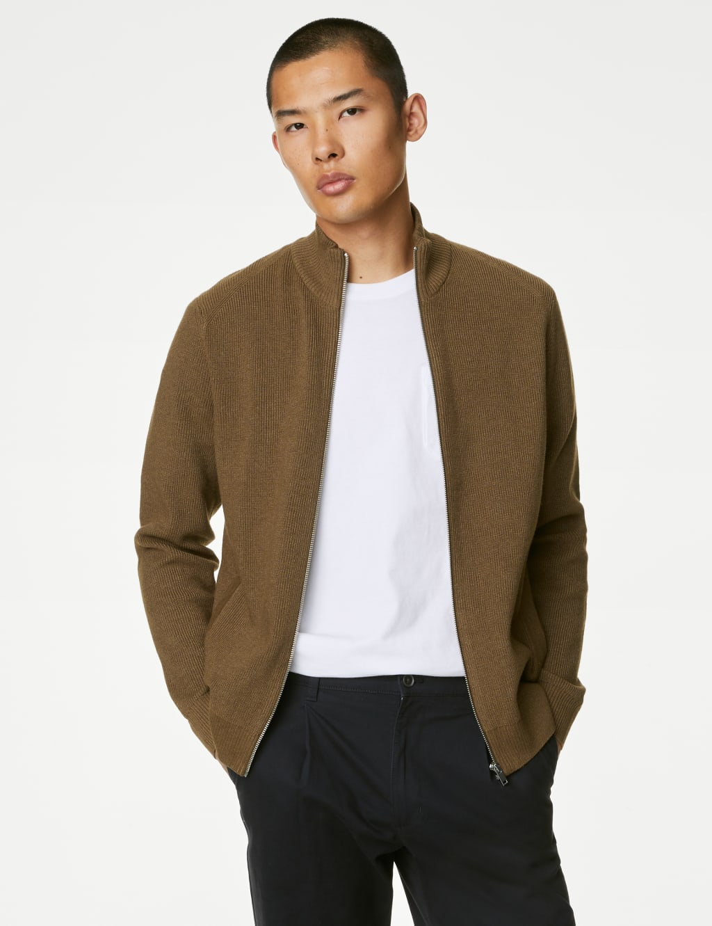 Marks and spencer shop men's jumpers cotton