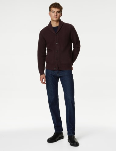 Marks and spencer mens best sale zip cardigans