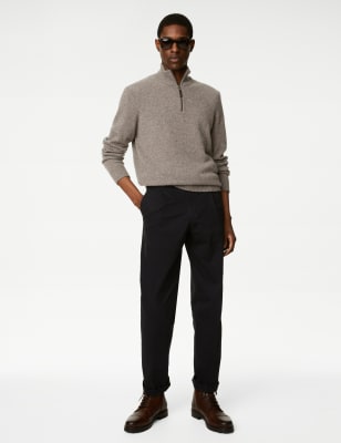 Lambswool Rich Half Zip Jumper - ES