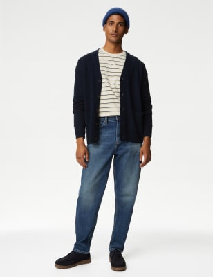 Navy smart clearance cardigan