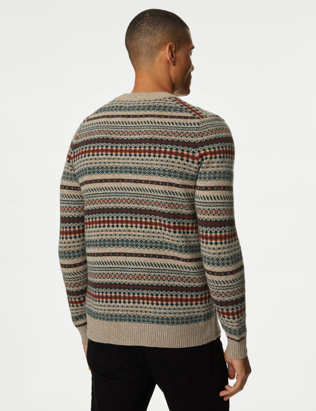 Lambswool Blend Fair Isle Cardigan image 5