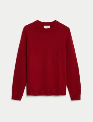 Lambswool Blend Crew Neck Jumper