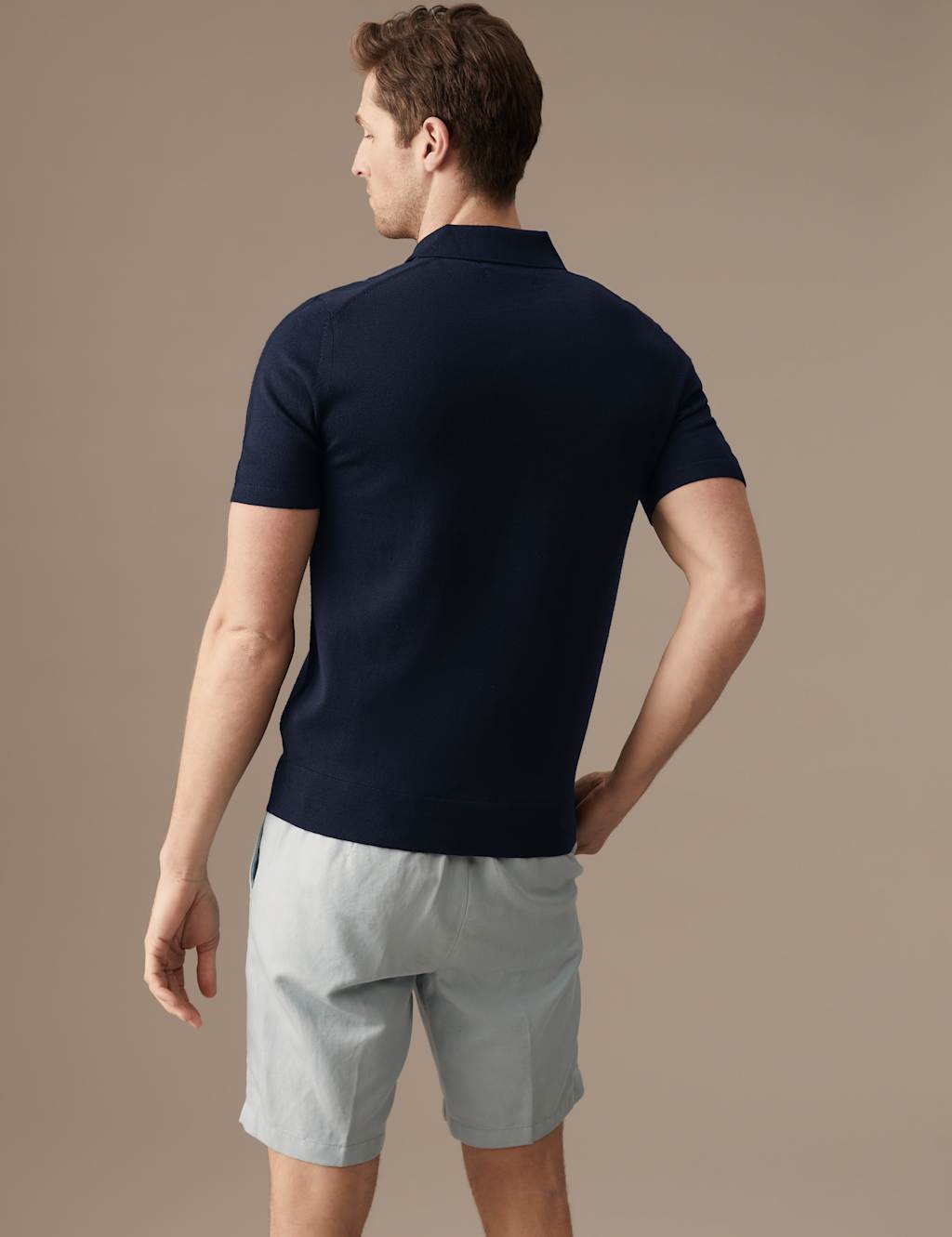 Pure Extra Fine Merino Wool Knitted Polo image 4