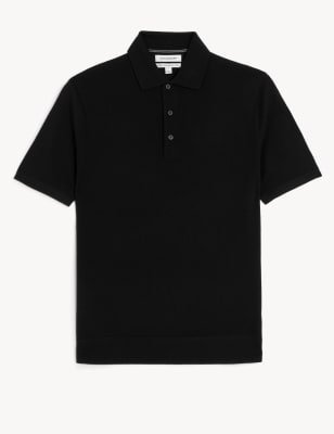 Pure Extra Fine Merino Wool Knitted Polo