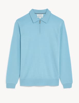 Pure Extra Fine Merino Wool Knitted Polo