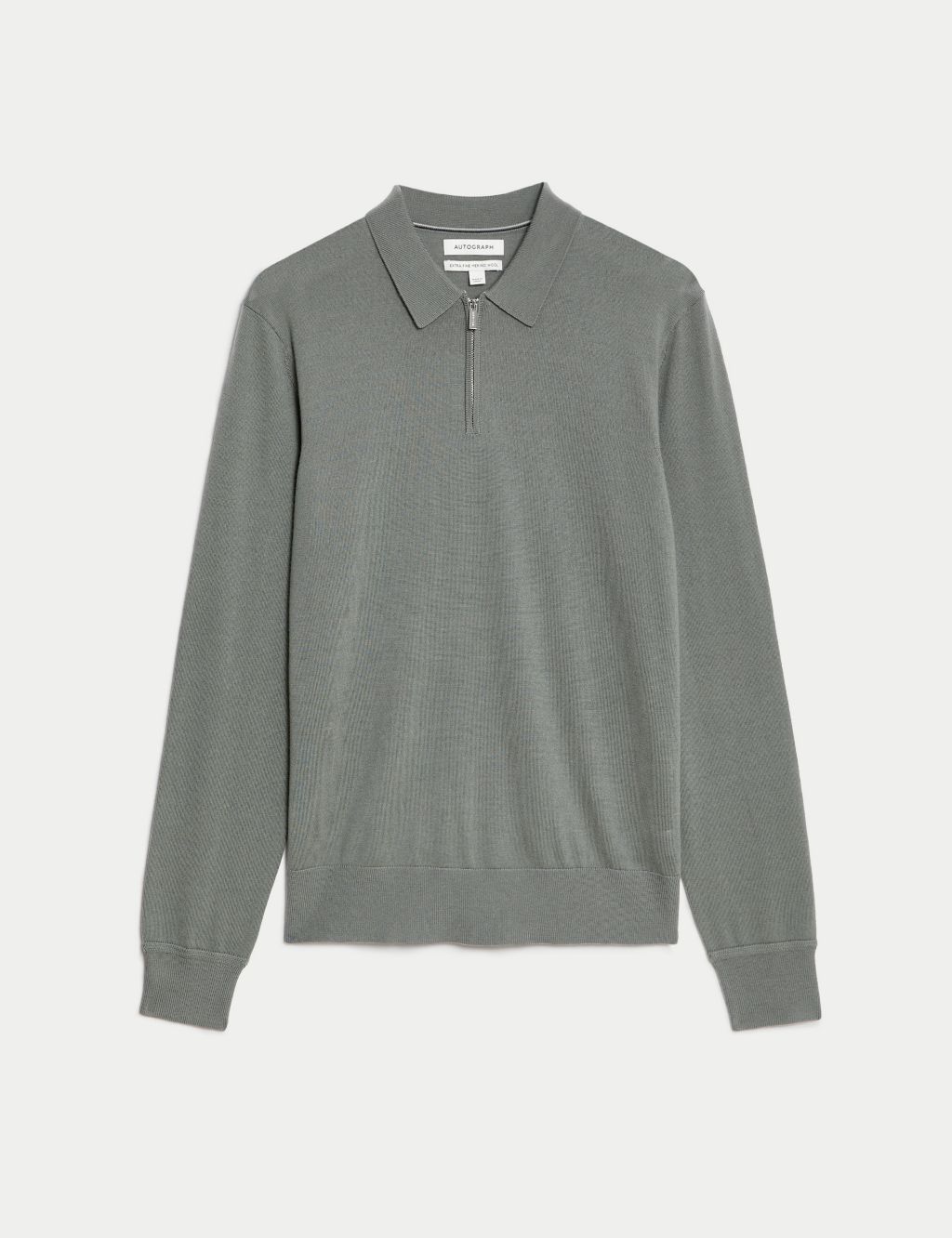 Pure Extra Fine Merino Wool Knitted Polo image 2