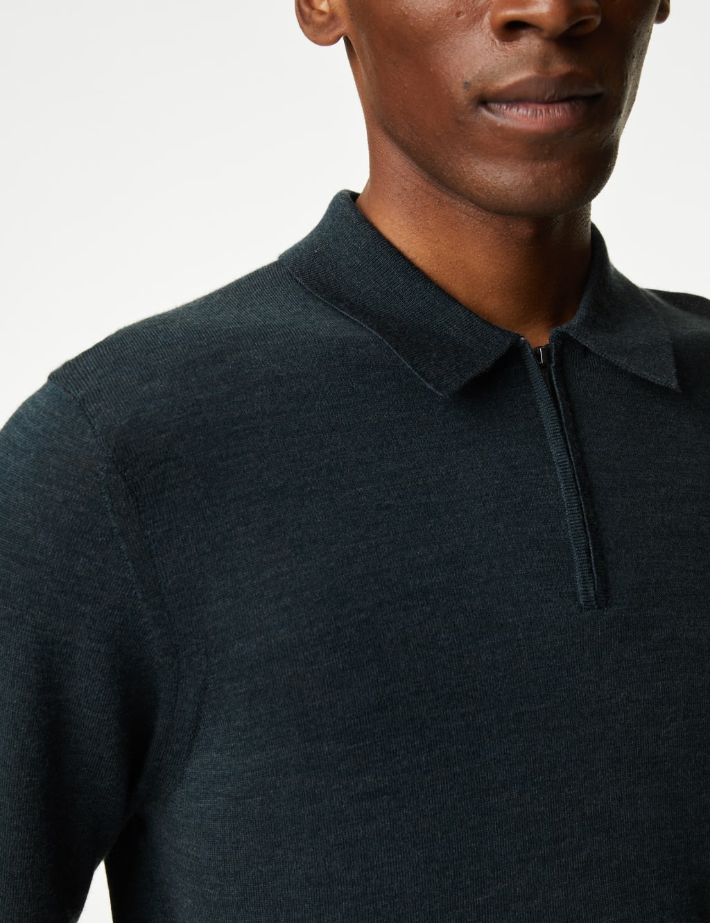 Pure Extra Fine Merino Wool Knitted Polo image 4