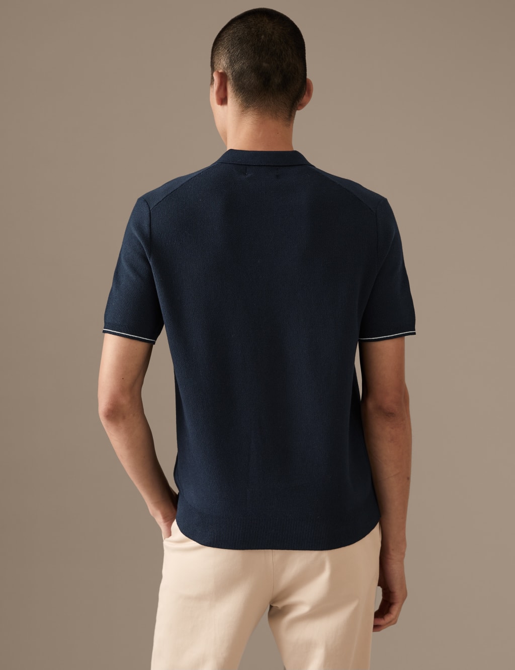Pure Supima® Cotton Knitted Polo Shirt image 4