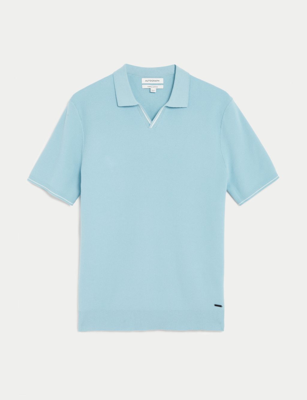 Pure Supima® Cotton Knitted Polo Shirt image 2