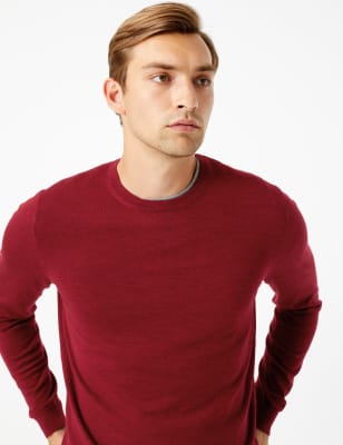 Pull 100&nbsp;% laine m&eacute;rinos extra-fine &agrave; encolure ronde