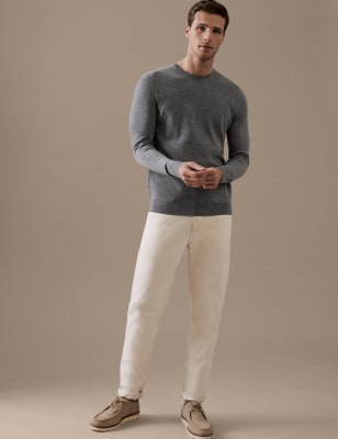 

Autograph Jersey 100% lana merino extrafina de escote cerradoMens - Grey, Grey