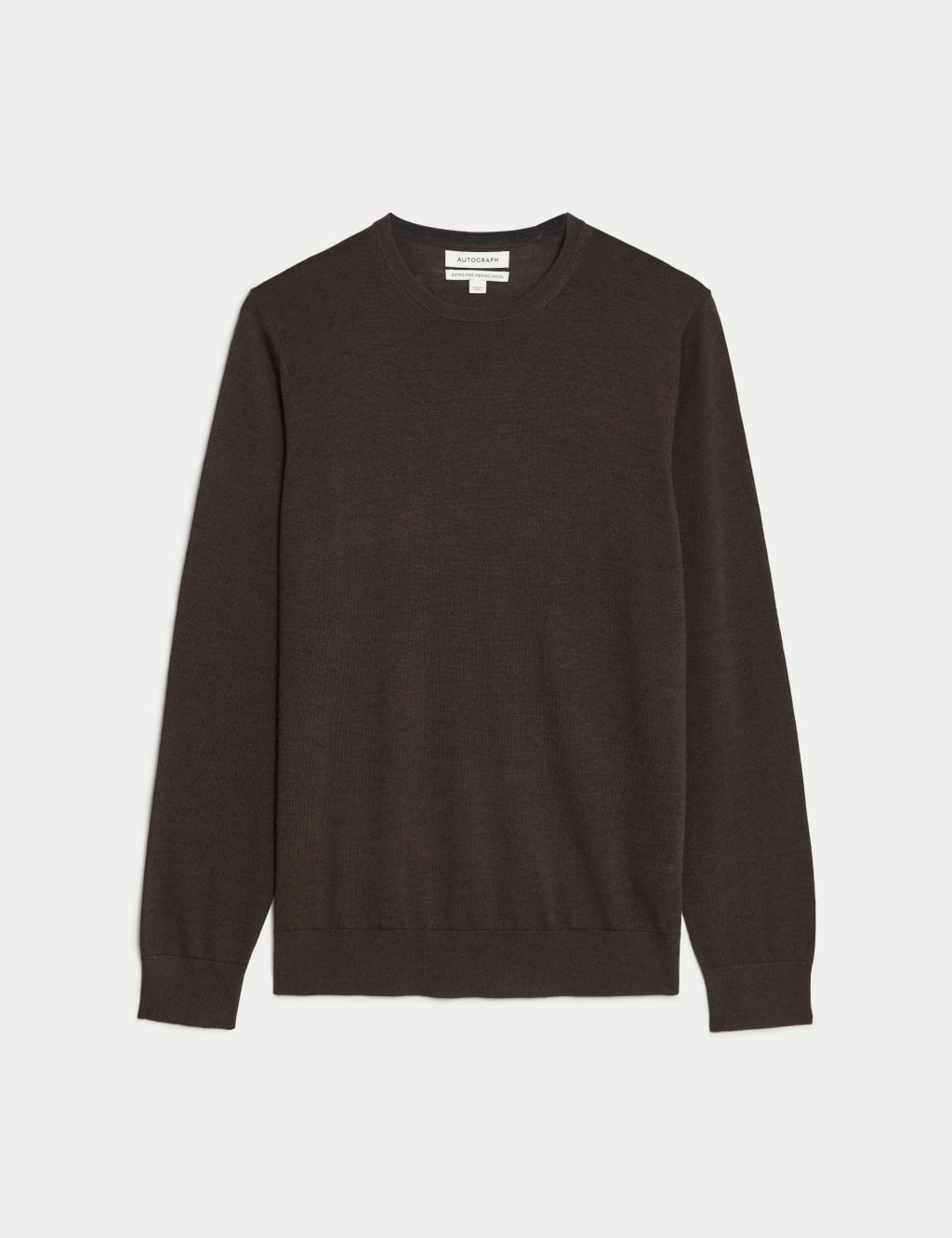 Pure Extra Fine Merino Wool Crew Neck Jumper image 2