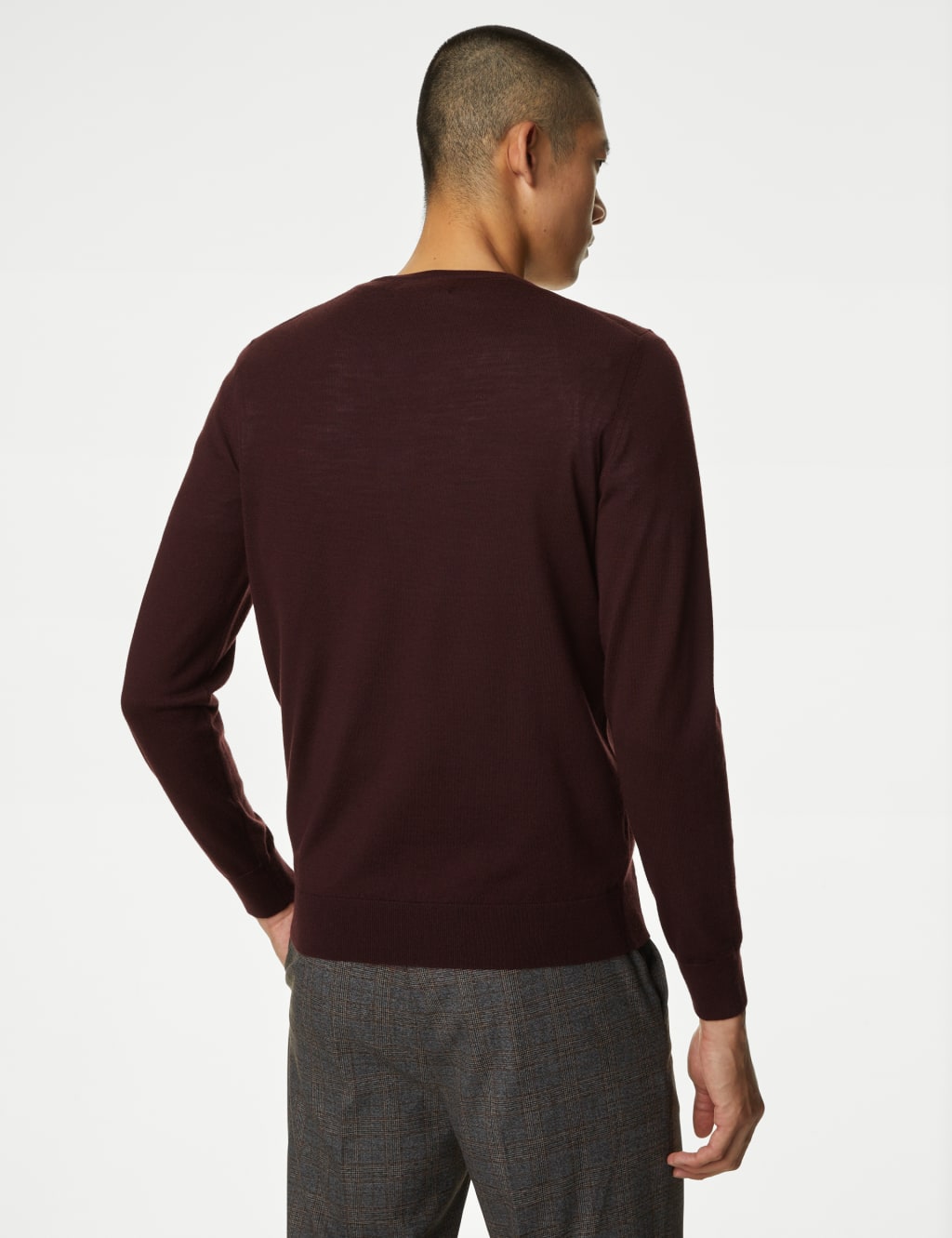 Pure Extra Fine Merino Wool Crew Neck Jumper image 6