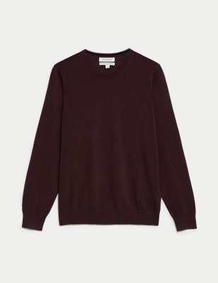 Pure Extra Fine Merino Wool Crew Neck Jumper