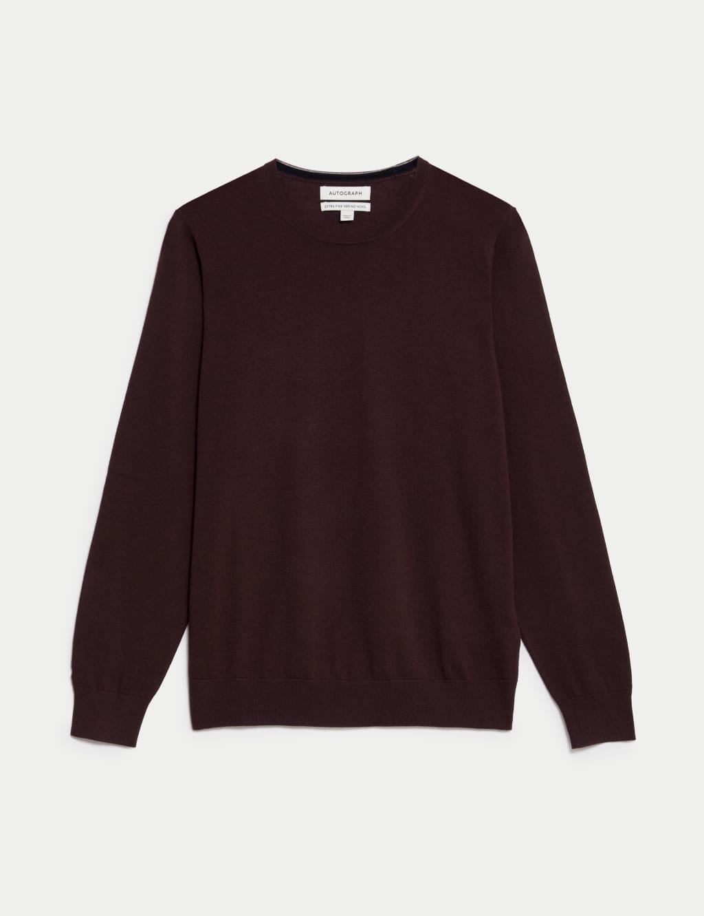 Pure Extra Fine Merino Wool Crew Neck Jumper image 2