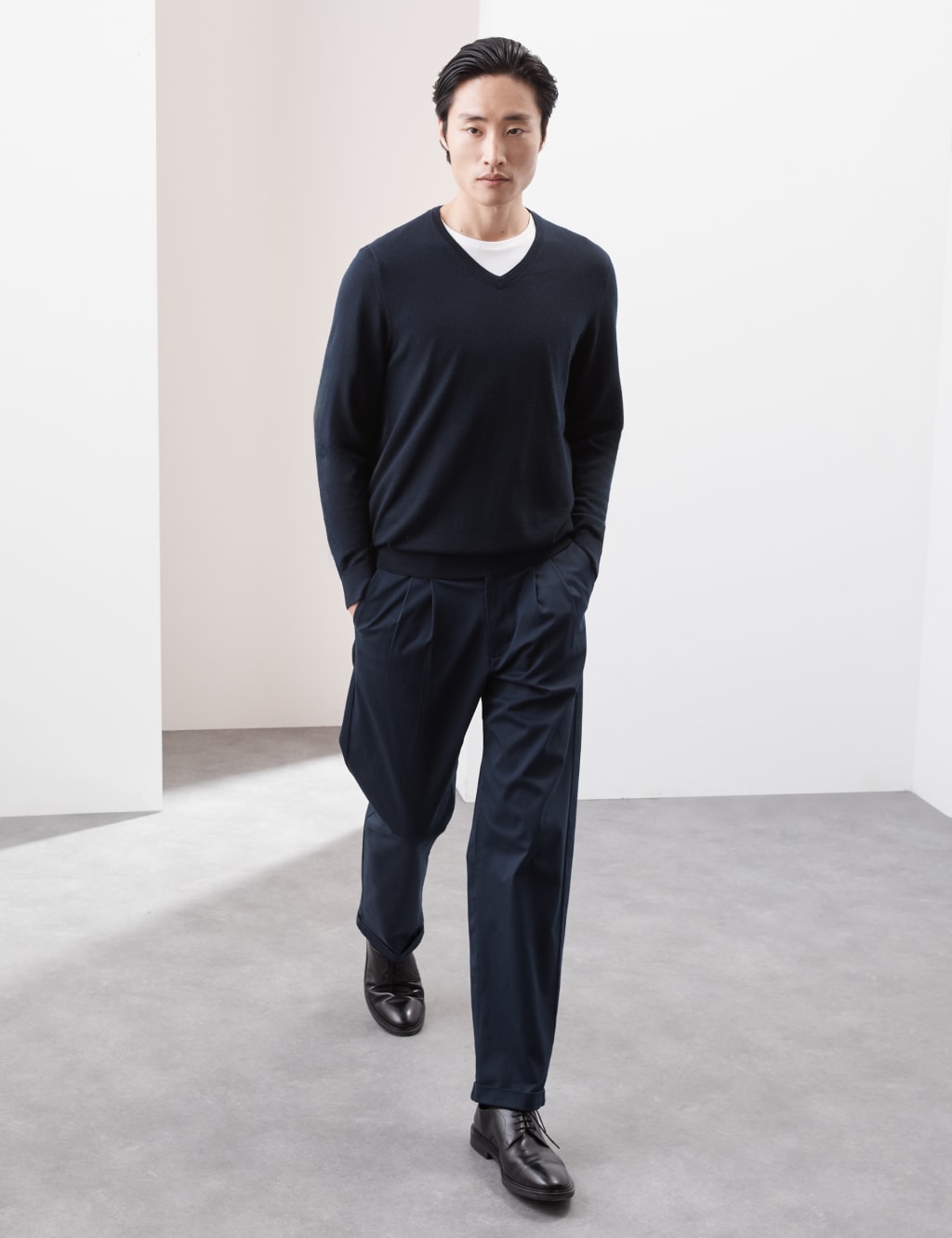 Marks and spencer mens merino wool jumper hotsell
