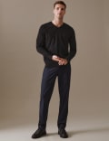 Pure Extra Fine Merino Wool V-Neck Jumper