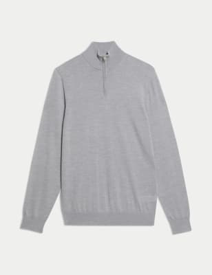 Mens v neck hot sale jumpers at m&s