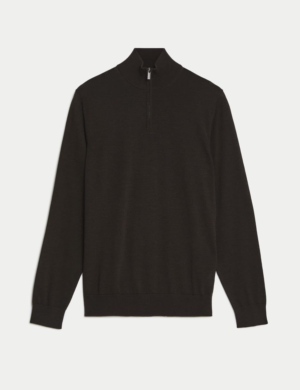 Pure Extra Fine Merino Wool Half Zip Jumper image 2