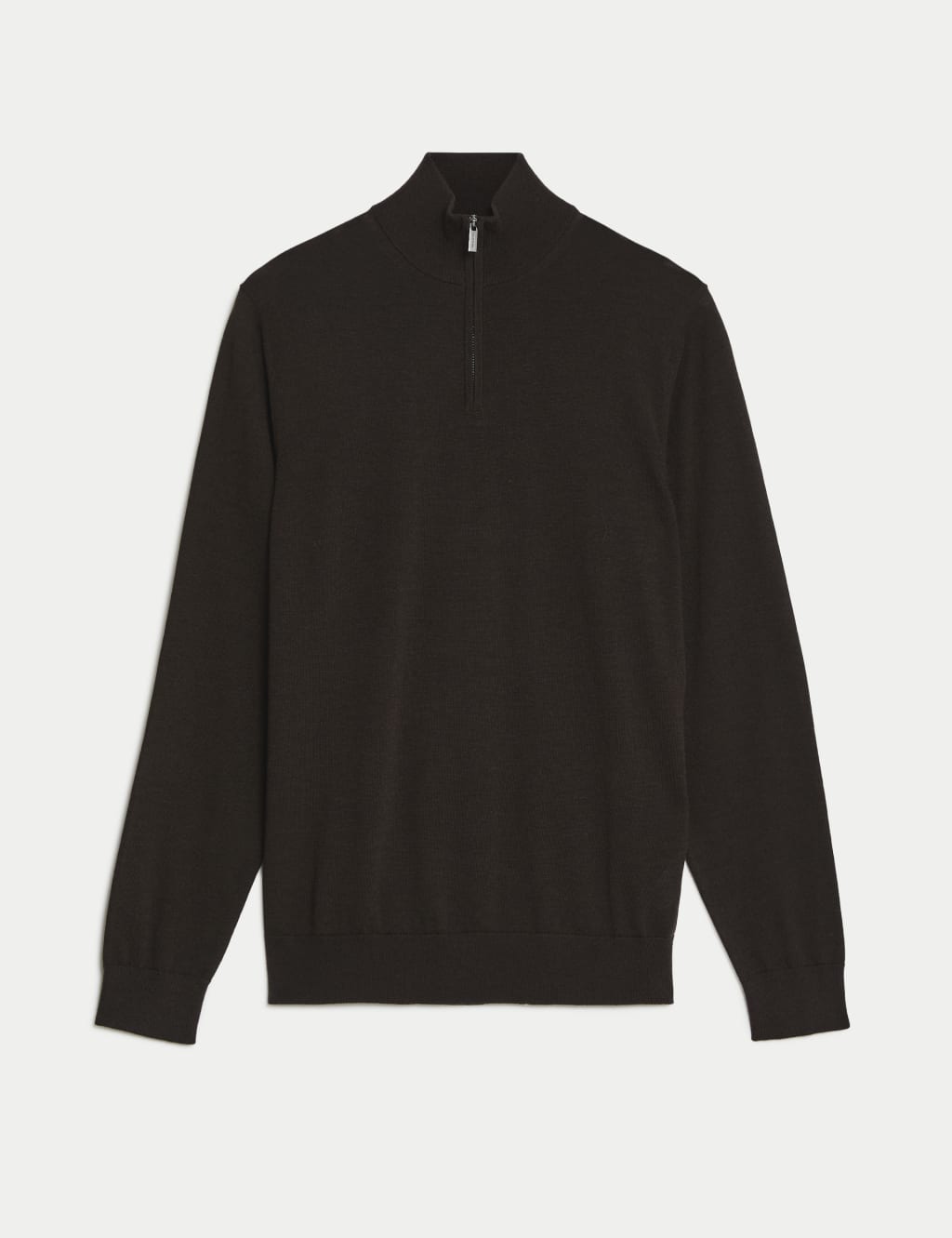 Pure Extra Fine Merino Wool Half Zip Jumper