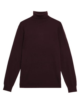 

Mens Autograph Pure Extra Fine Merino Wool Jumper - Raisin, Raisin