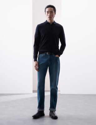 merino wool polo long sleeve