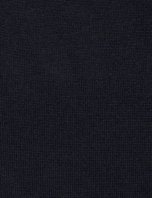 

Mens M&S Collection Strickjacke mit V-Ausschnitt aus reiner, extrafeiner Merinowolle - Navy, Navy