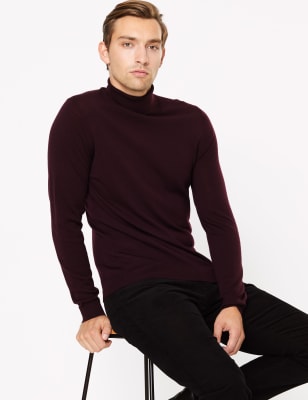 Extra jemn&yacute; svetr s&nbsp;rol&aacute;kov&yacute;m l&iacute;mcem z&nbsp;Merino vlny