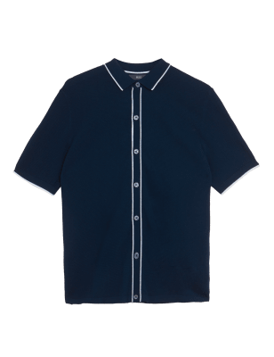 

M&S Collection Polo de punto de algodónMens - Teal Mix, Teal Mix