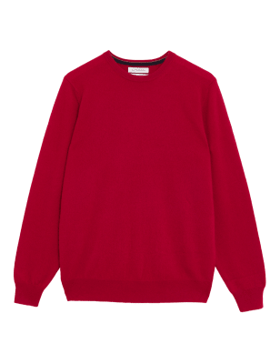 

Mens Autograph Pure Cashmere Crew Neck Jumper - Red, Red